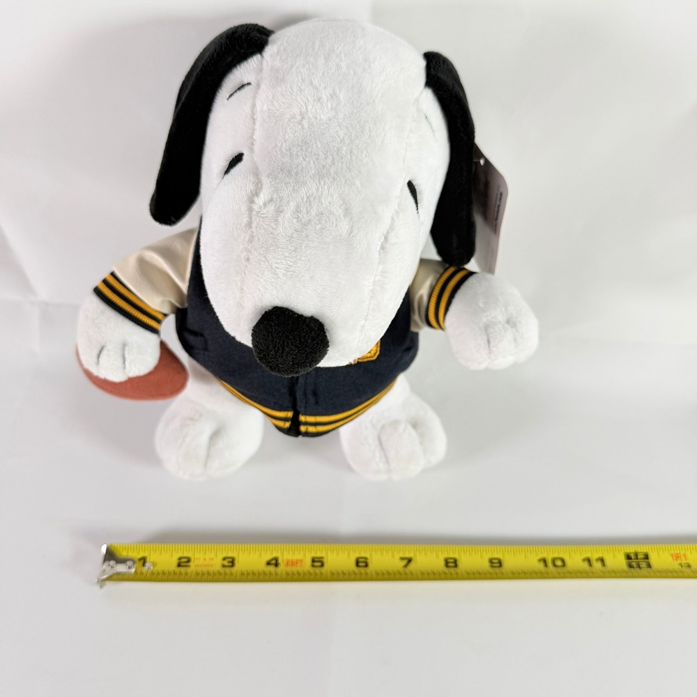Peanuts Snoopy Football Plush Varsity Letterman Jacket 10" NWT Ruz 2025 - Picture 10 of 10
